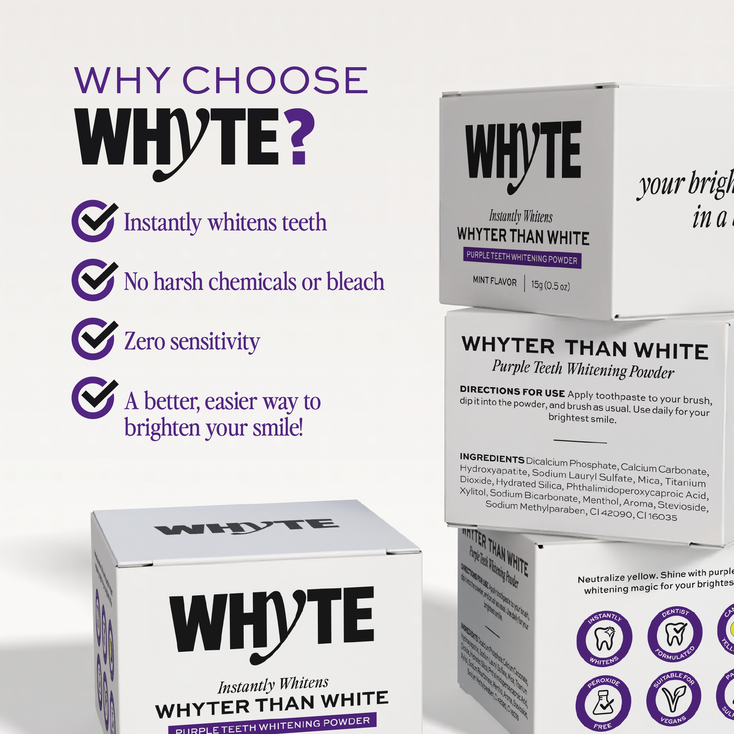 Whyte Teeth Whitening Powder.