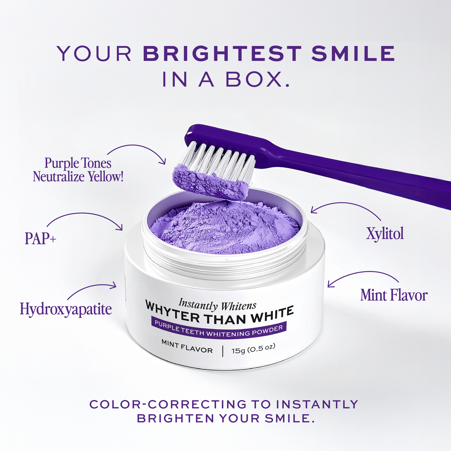 Whyte Teeth Whitening Powder.
